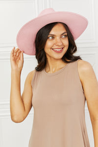 Fame Carnation Pink Boho Cowgirl Straw Hat