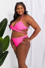 Load image into Gallery viewer, Marina West Swim Hot Pink Halter Two Piece Bikini Set
