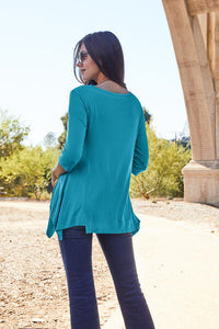 Basic Bae Asymmetrical Hem Top