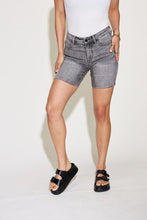Load image into Gallery viewer, Judy Blue High Waisted Gray Washed Denim Jean Shorts
