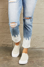 Load image into Gallery viewer, BAYEAS Maybe Two Tone High Rise Distressed Cropped Relaxed Skinny Jeans
