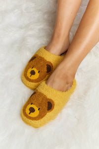 Melody Teddy Bear Plush Slide Slippers