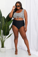 Load image into Gallery viewer, Marina West Swim Black Leopard Two Piece Bikini Set
