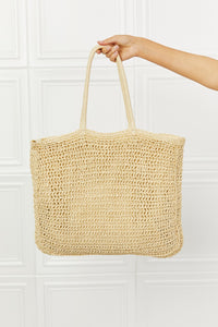 Fame Multicolor Embroidered Straw Tote Bag
