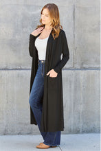 Load image into Gallery viewer, Basic Bae Classic Open Front Longline Cardigan
