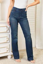 Load image into Gallery viewer, Judy Blue Lynn Elasticized Waist Pull On Blue Denim Bootcut Jeans
