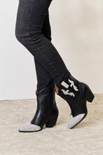 Ladda upp bild till gallerivisning, East Lion Corp Black Rhinestone Embellished Pointed Toe Ankle Boots
