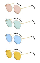 Cargar imagen en el visor de la galería, Cramilo Eyewear Women&#39;s Round Geometric Color Tinted Sunglasses
