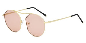 Cramilo Eyewear Women's Round Geometric Color Tinted Sunglasses