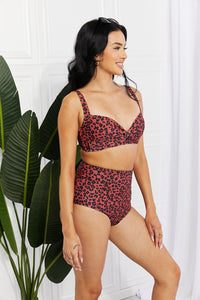 Marina West Swim Ochre Leopard Two Piece Bikini Set
