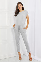 Load image into Gallery viewer, Culture Code Solid Gray Short Sleeve Effortlessly Versatile Jumpsuit
