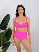 Load and play video in Gallery viewer, Marina West Swim Hot Pink Two Piece Bikini Set
