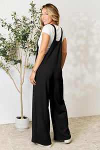 Double Take Wide Leg Overalls