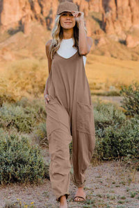 Double Take Strappy Back Relaxed Fit Jumpsuit