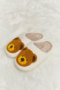 Melody Teddy Bear Plush Slide Slippers