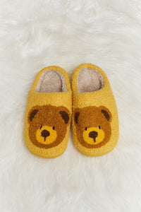 Melody Teddy Bear Plush Slide Slippers