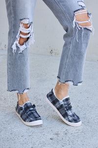 Forever Link Plaid Plush Sneakers