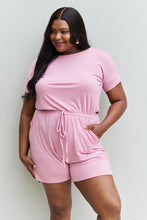 Load image into Gallery viewer, Zenana Carnation Pink Short Sleeve Romper
