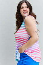 Load image into Gallery viewer, Heimish Multicolor Rainbow Striped Sleeveless Top
