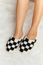 Load image into Gallery viewer, Melody Checkered Plush Slide Slippers
