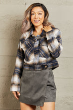 Load image into Gallery viewer, HYFVE Plaid Semi Cropped Relaxed Fit Shacket
