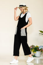 Load image into Gallery viewer, Celeste Striped Contrast Ribbed Knit Fashion Forward Jumpsuit
