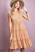 Load image into Gallery viewer, BiBi Floral V-Neck Sleeveless Dress
