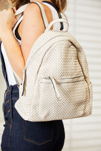 Load image into Gallery viewer, SHOMICO Beige Eco Vegan Leather Backpack
