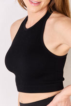 Load image into Gallery viewer, Zenana Black Ribbed Racerback Tank Top
