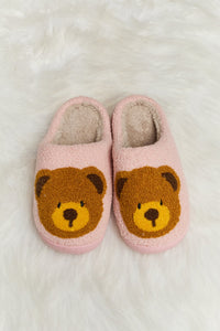 Melody Teddy Bear Plush Slide Slippers