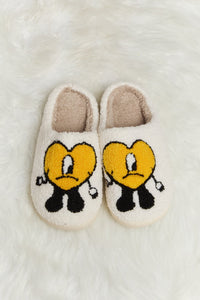 Melody luxe Love Heart Plush Slide Slippers