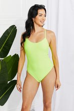 Carica l&#39;immagine nel visualizzatore di Gallery, Marina West Swim Lemon Lime Criss Cross Tie Back One Piece Swimwear
