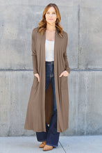 Load image into Gallery viewer, Basic Bae Classic Open Front Longline Cardigan
