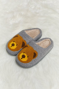 Melody Teddy Bear Plush Slide Slippers