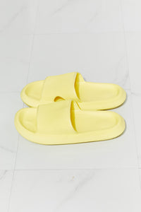 MM Shoes Sunshine Yellow Open Toe Slides