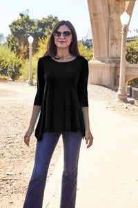 Basic Bae Asymmetrical Hem Top