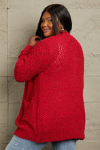 Load image into Gallery viewer, Zenana Solid Red Open Front Longline Cardigan
