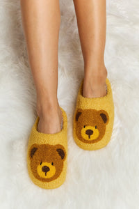 Melody Teddy Bear Plush Slide Slippers