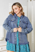 Load image into Gallery viewer, HEYSON Mineral Washed Button Down Blue Denim Jean Jacket
