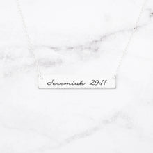 Cargar imagen en el visor de la galería, Gracefully Made Jeremiah 29:11 Personalized Bar Necklace
