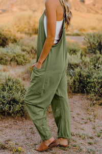 Double Take Strappy Back Relaxed Fit Jumpsuit