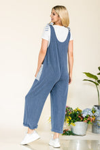 Ladda upp bild till gallerivisning, Celeste Striped Contrast Ribbed Knit Fashion Forward Jumpsuit
