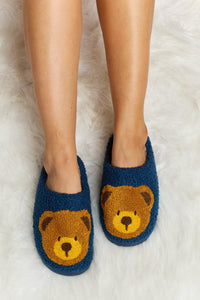 Melody Teddy Bear Plush Slide Slippers