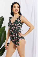 Load image into Gallery viewer, Marina West Swim Multicolor Floral Ruffled Tie Side One Piece Swimsuit
