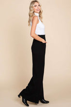 Cargar imagen en el visor de la galería, Culture Code Black High Waist Wide Leg Pants
