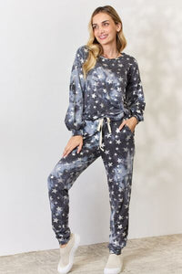 BiBi Star Pattern Two Piece Loungewear Set