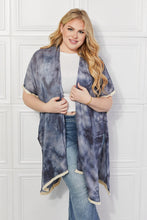 Carica l&#39;immagine nel visualizzatore di Gallery, Justin Taylor Two Tone Cloud Pattern Open Front Kimono
