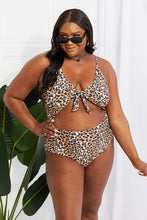 Load image into Gallery viewer, Marina West Swim Leopard Cutout One Piece Swimsuit
