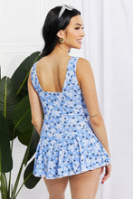 Carregar imagem no visualizador da galeria, Marina West Swim Blue Multicolor Floral Swim Dress
