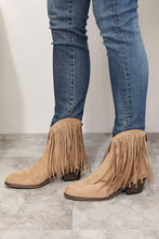 Load image into Gallery viewer, Legend Tan Fringe Cowboy Western Ankle Boots
